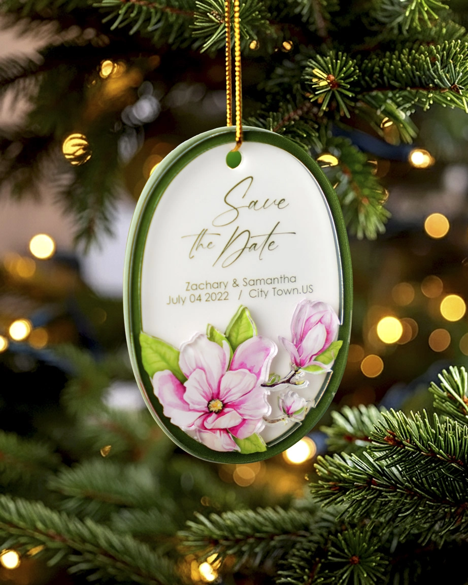 Ceramic and Acrylic Ornament