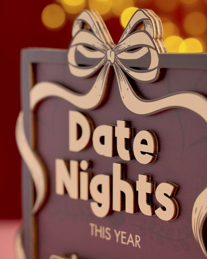 Custom Shape  Wood Bookshelf Tracker With Stand