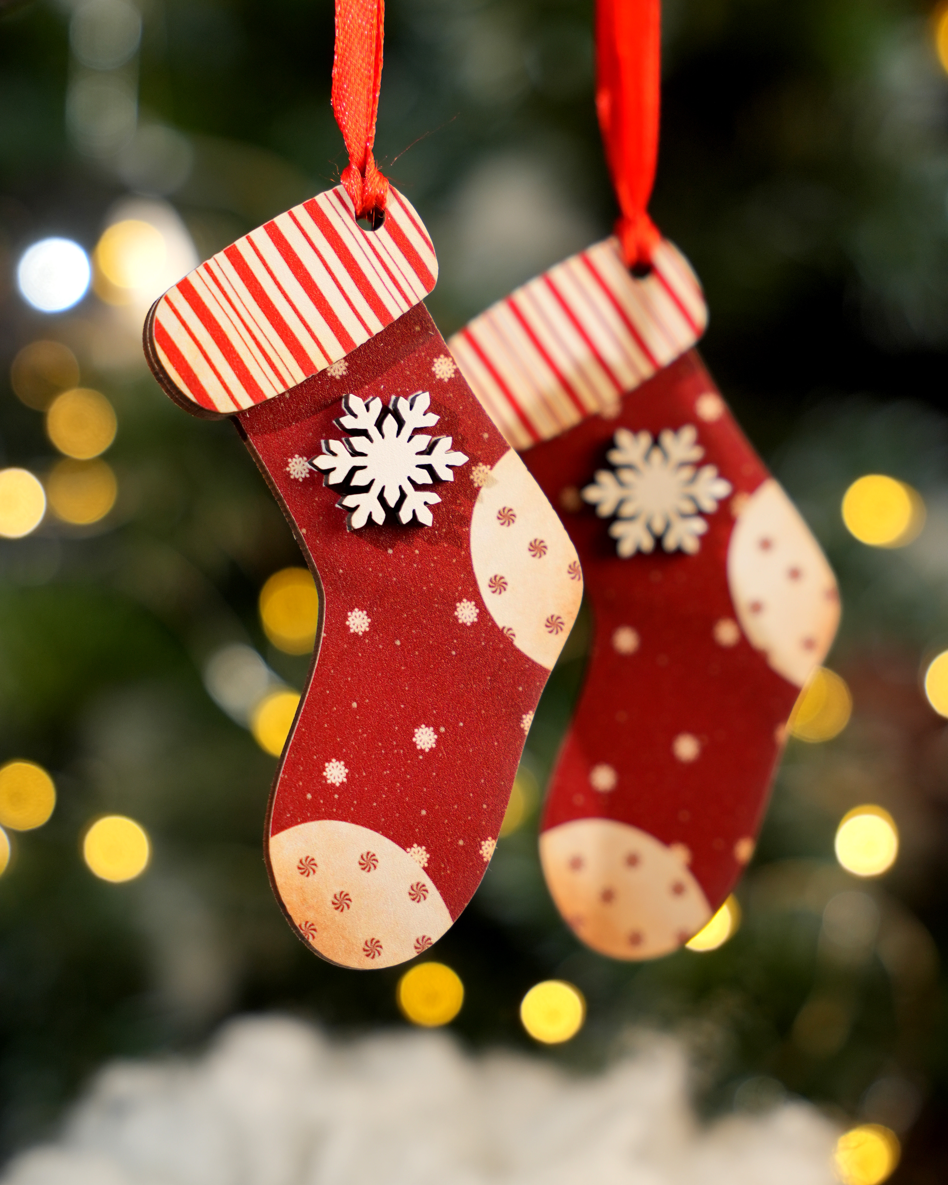 Custom Shape 2-Layered Wood Ornament