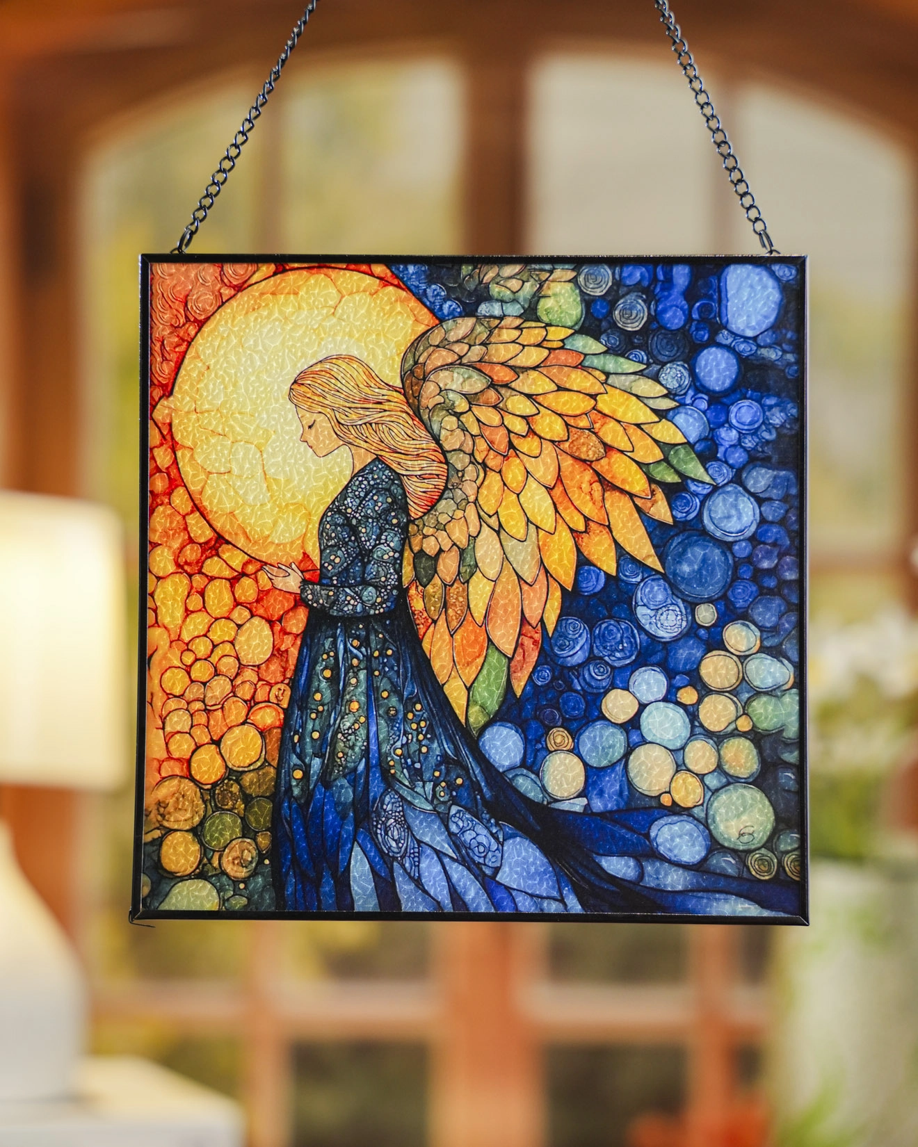 Stained Glass Suncatcher for Window Hanging