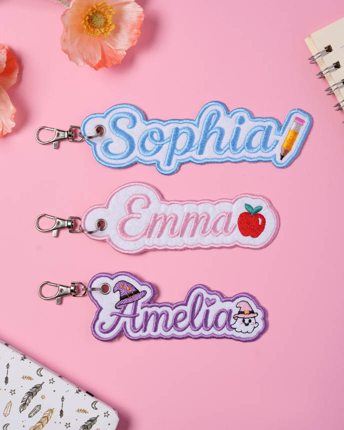 Embroidered Patch Keychain