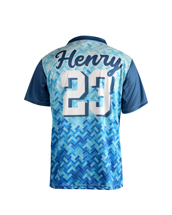 All-over Print Collared Football Jersey