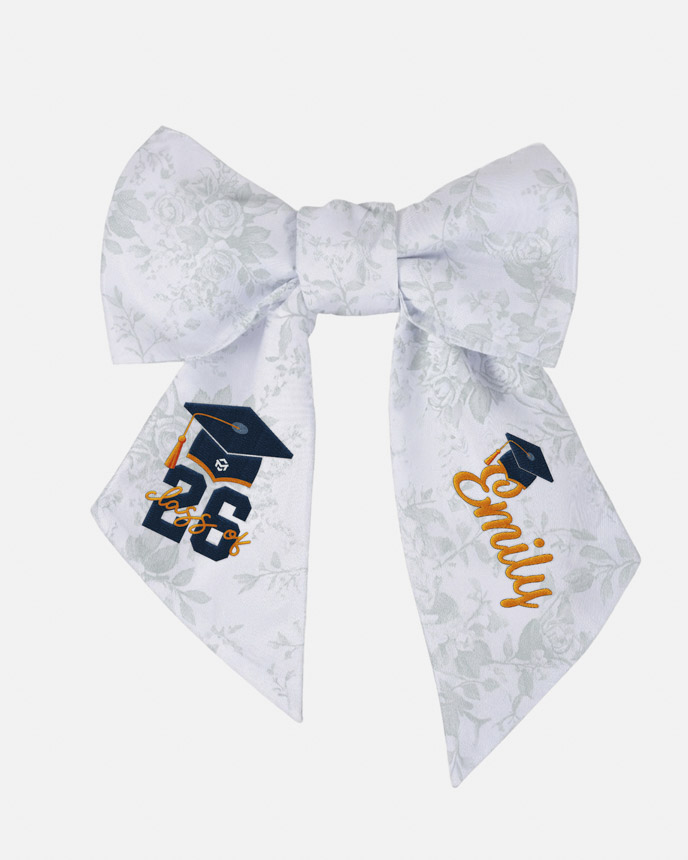 Embroidered Door Wreath Sash