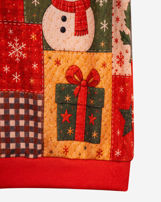 All-over Print Knitted V-Neck Vest