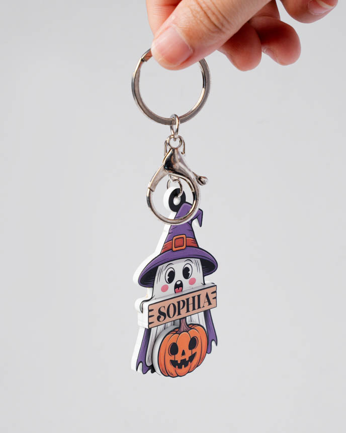 Custom Shape 2-Layer White Acrylic Tag