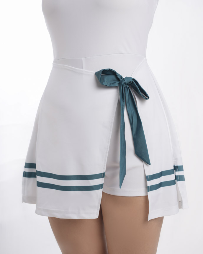 All-over Print Tie-Front Tennis Dress