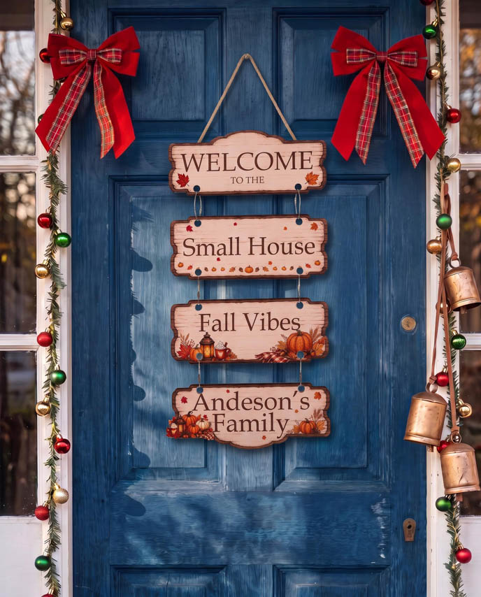 Custom Shape Wood Multi Tier Sign