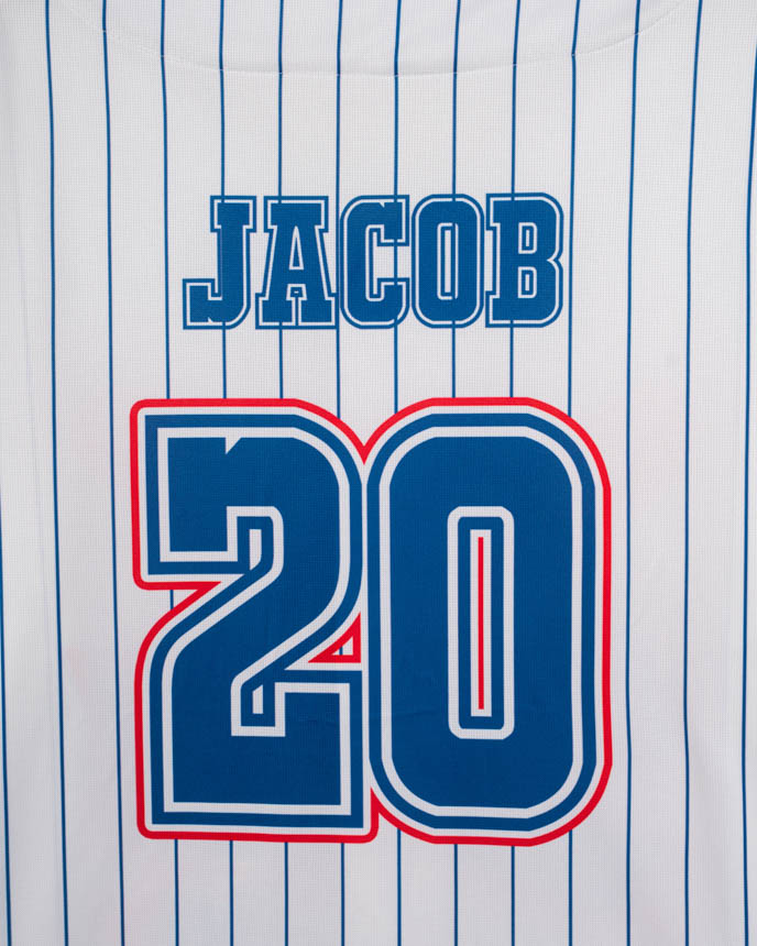 All-over Print Baseball Jersey Without Piping (White Buttons)