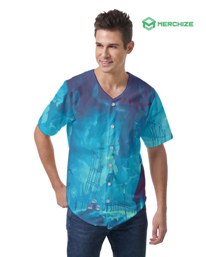 All-over Print Men's Short Sleeve Baseball Jersey (Made In China)