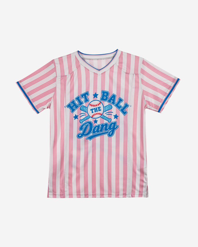All-over Print Kid And Youth V-Neck Short Sleeve Jersey With Name Patch