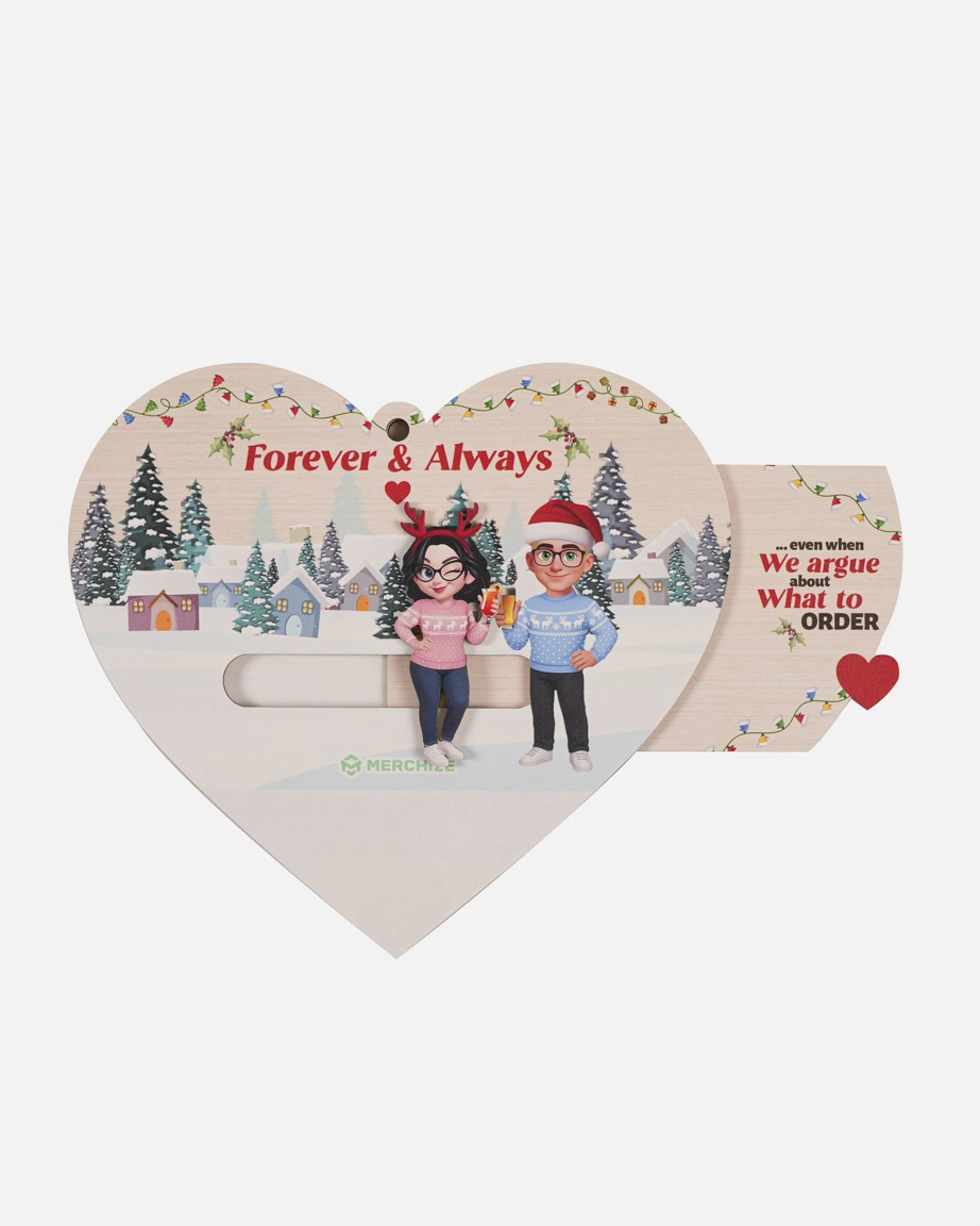 Custom Shape Wooden Slider Ornament