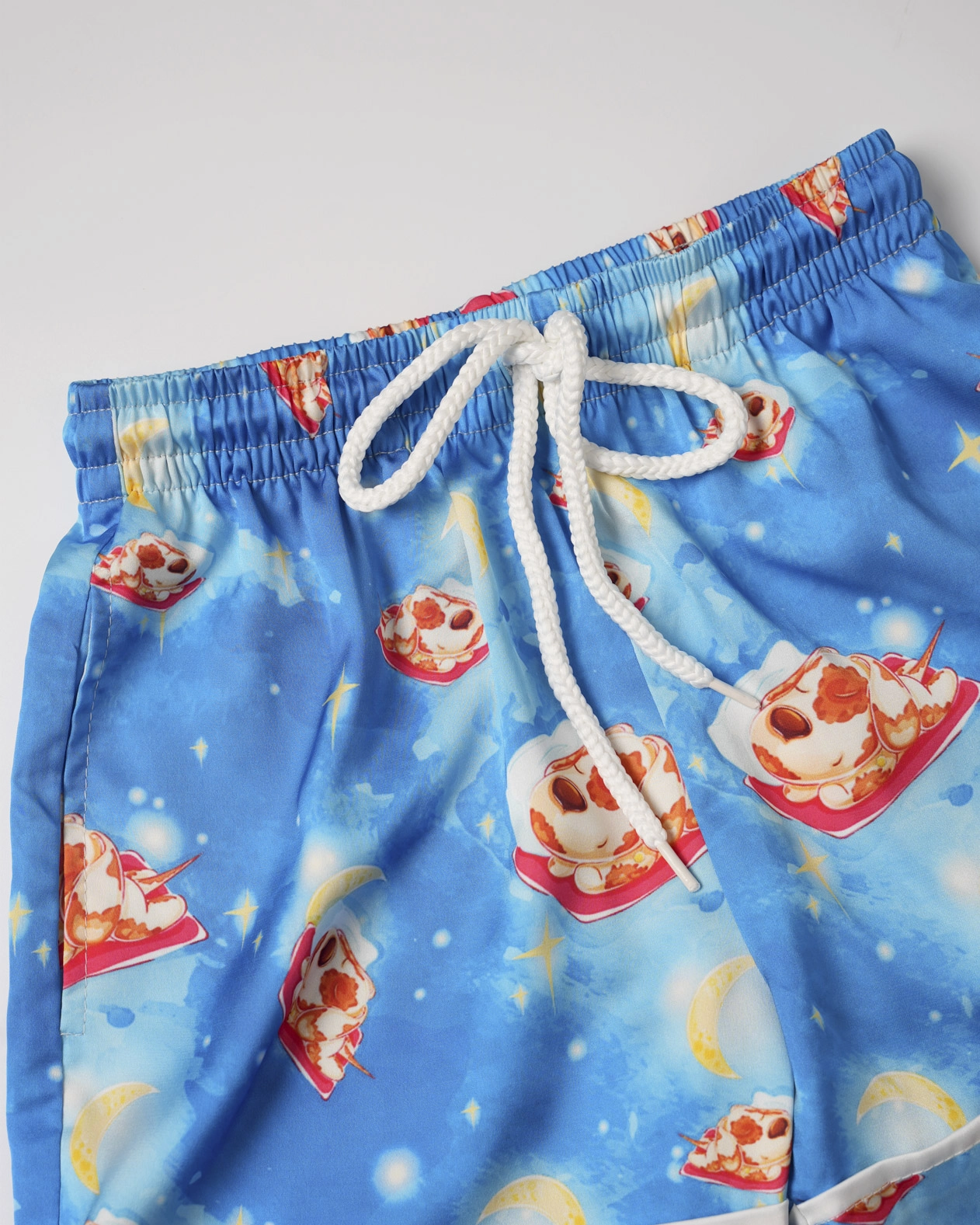 All-over Print Kid and Youth Satin Short-Sleeve Pajamas Set
