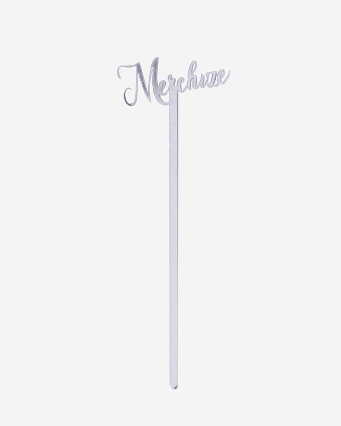 Custom Shape 1-Layer Mirror Acrylic Drink Stirrer