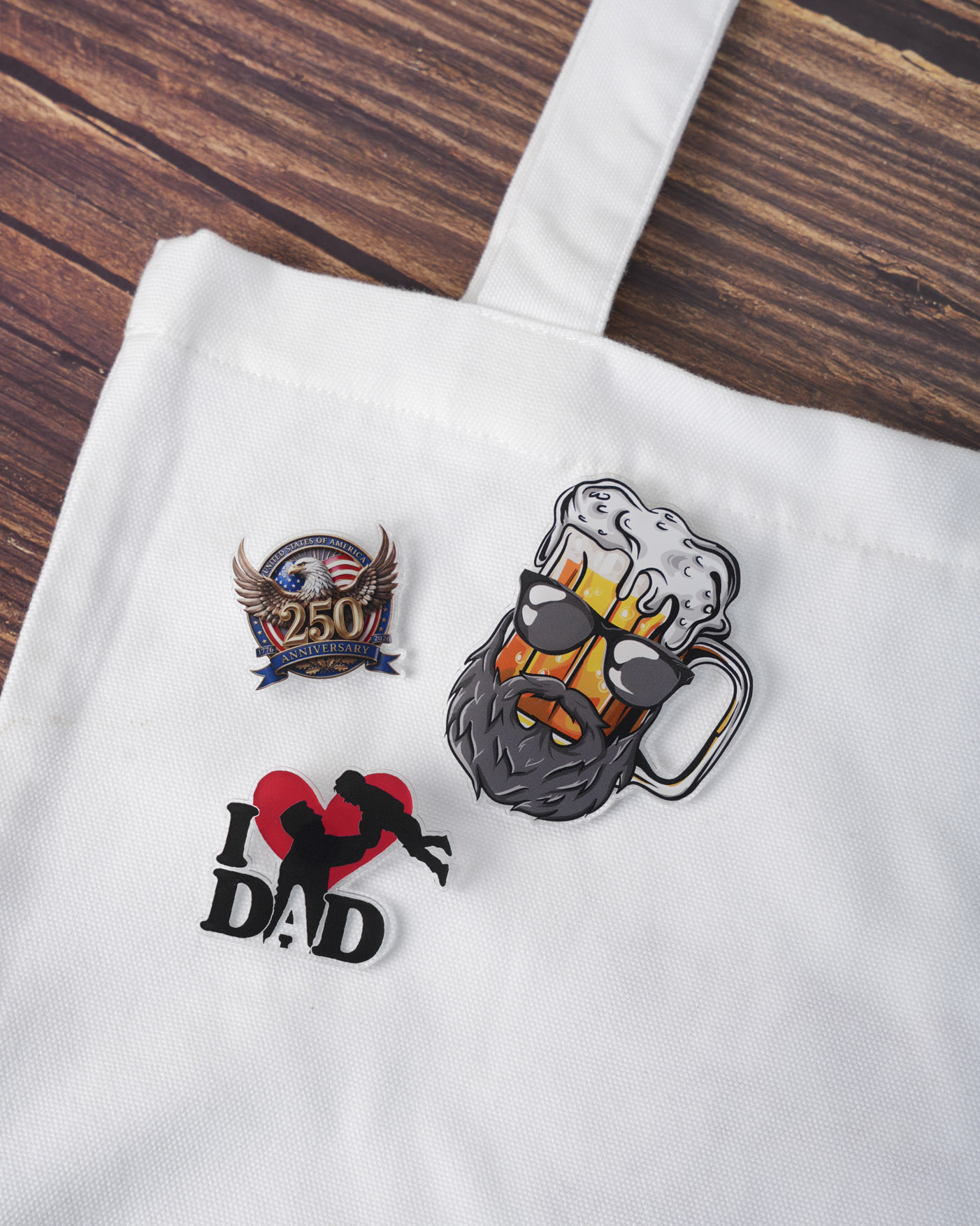 Custom Shape 1-Layer Acrylic Pin