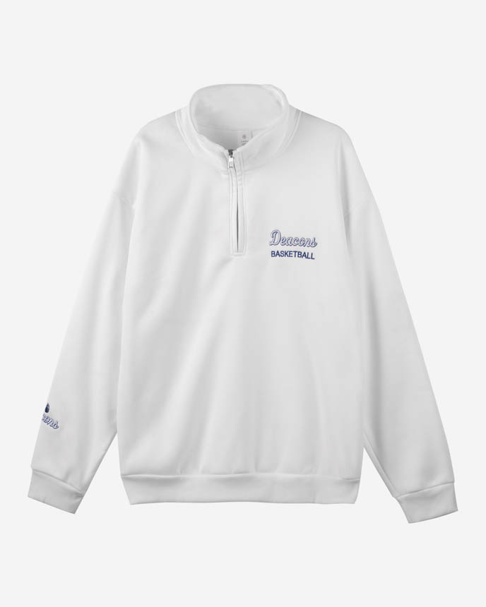 Embroidered Lightweight Quarter Zip Sweatshirt