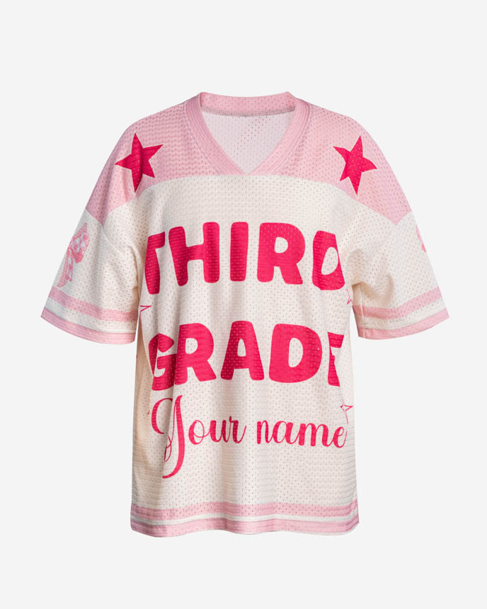 All-over Print Kid and Youth Drop Shoulder Mesh Football Jersey
