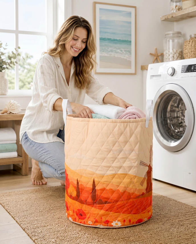 Quilt Laundry Basket
