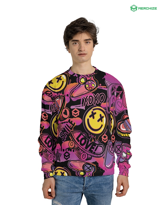 All Over Print Sweatshirt (Lightweight)