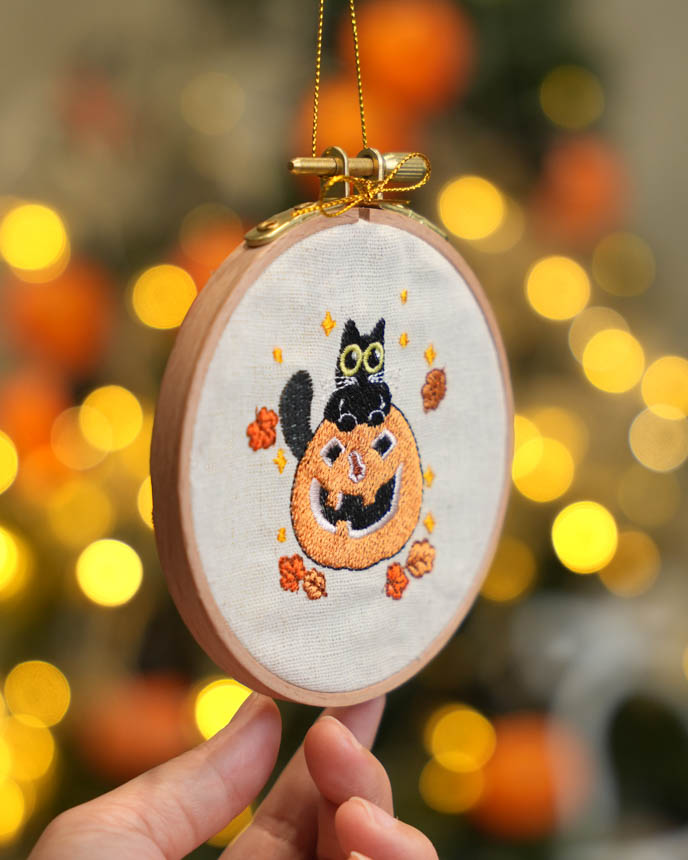 Embroidered Hoop Ornament
