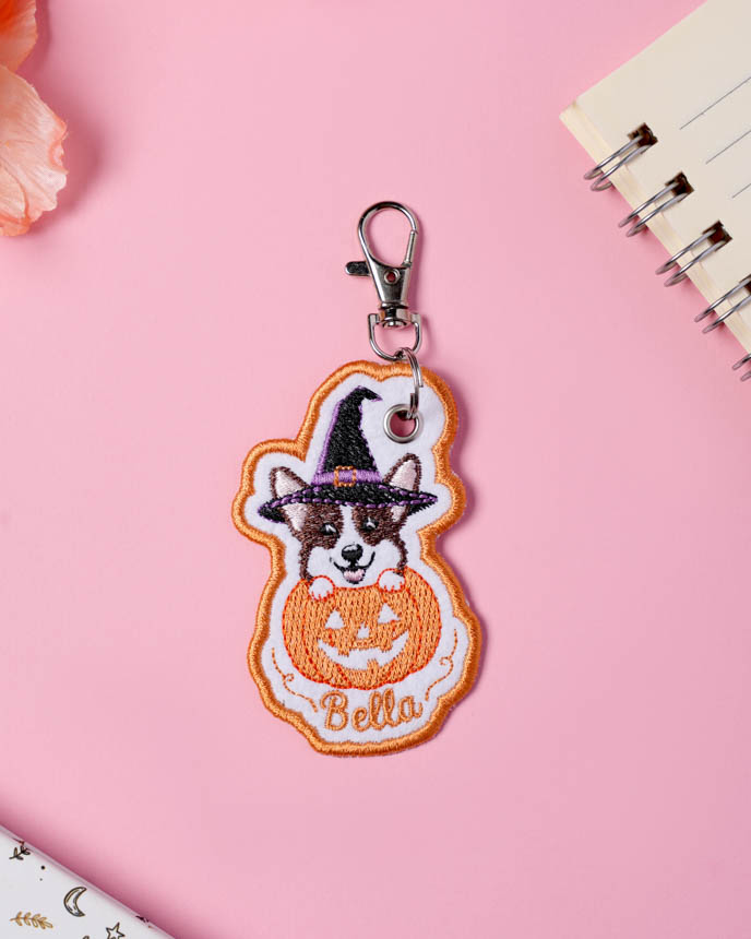 Embroidered Patch Keychain