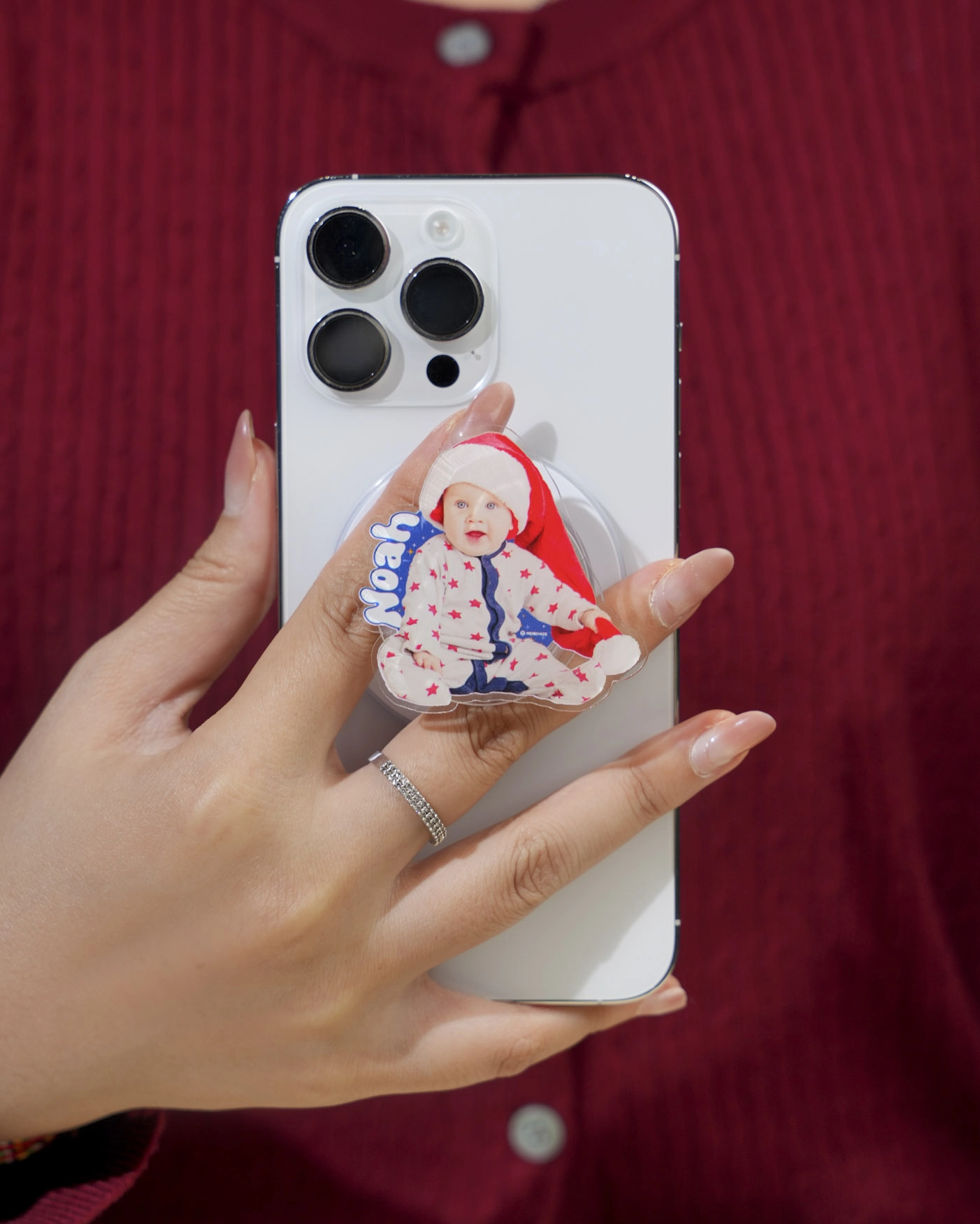 Custom Shape Acrylic Magnetic Phone Grip