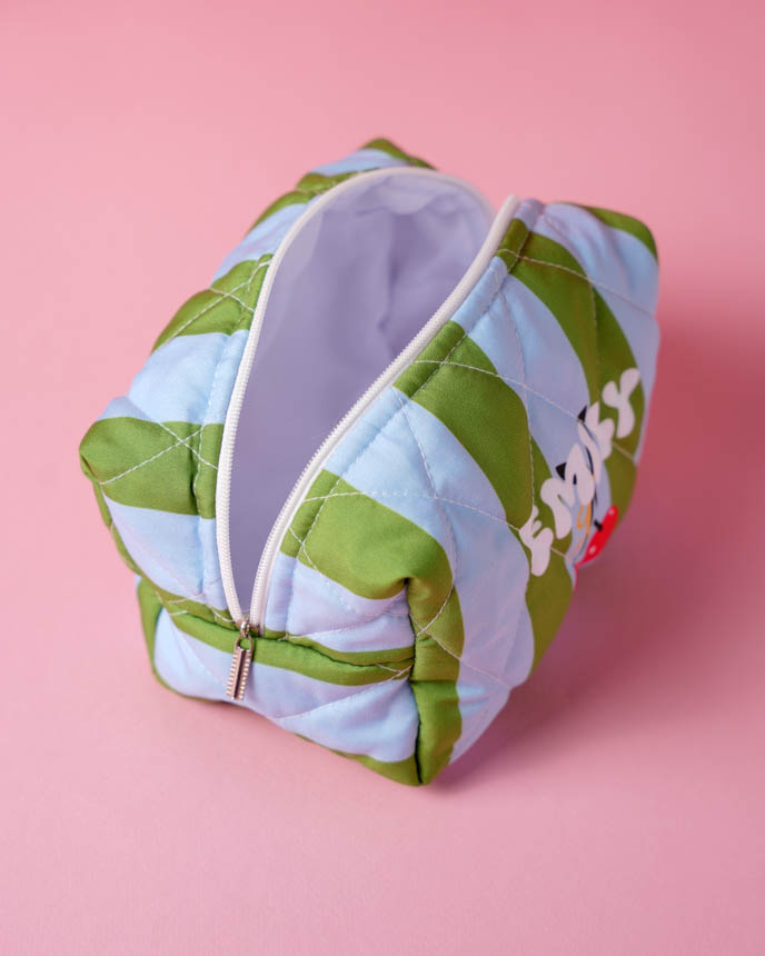 Quilted Makeup Pouch