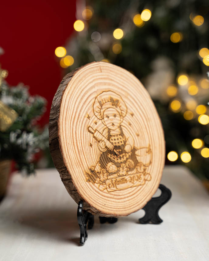 Engraved Wood Slice