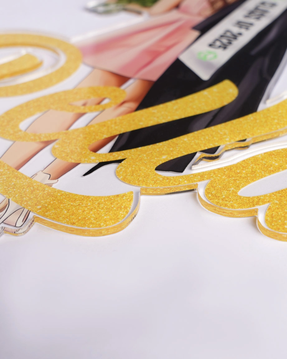 Custom Shape Acrylic Cake Topper