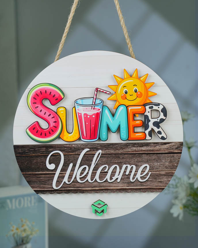 Custom Shape Interchangeable Wood Sign