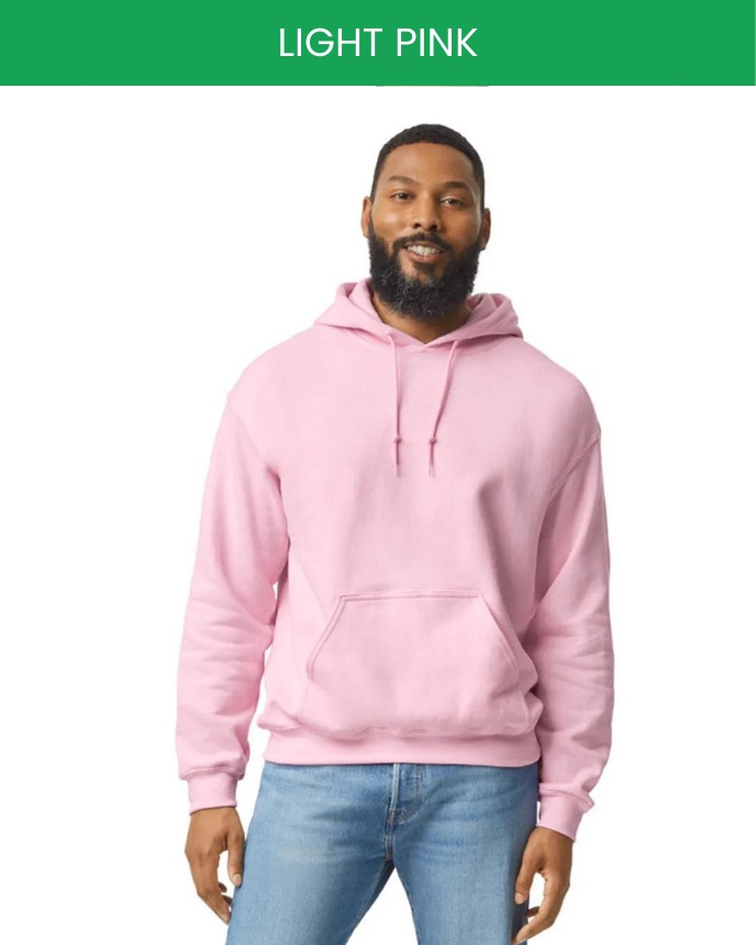 Light pink gildan online hoodie