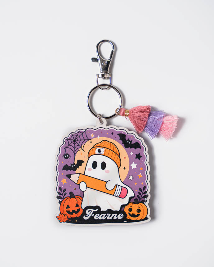 Custom Shape 2-Layer Clear Acrylic Tag With Tassel