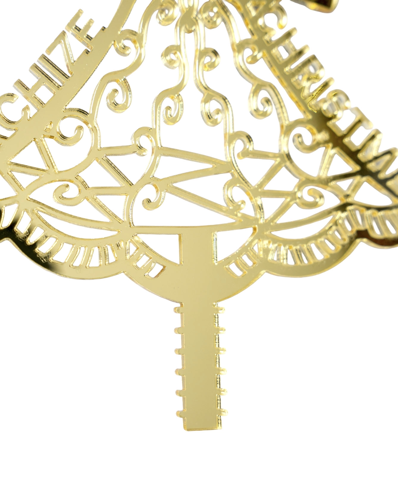 Custom Shape Acrylic Mirror Christmas Tree Topper