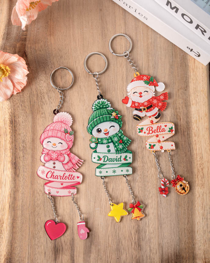 Custom Shape Acrylic Connected Keychain