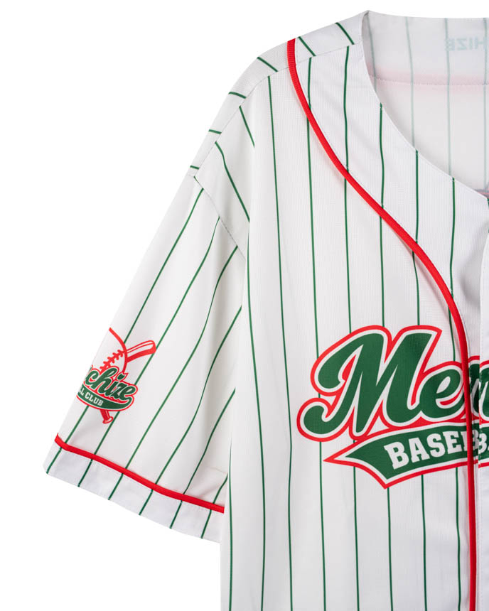 All-over Print Unisex Baseball Jersey (White Buttons)