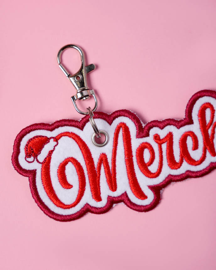 Embroidered Patch Keychain