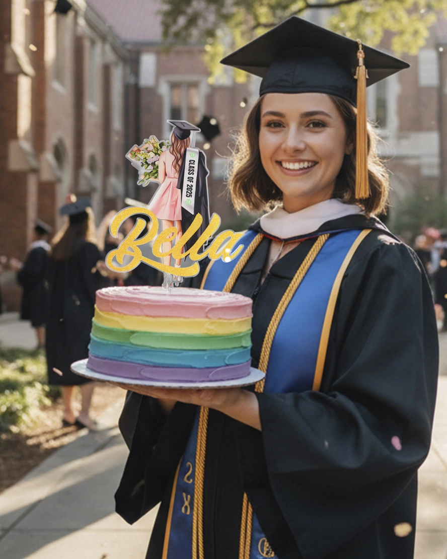 Custom Shape Acrylic Cake Topper