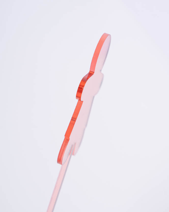 Custom Shape 1-Layer Mirror Acrylic Drink Stirrer