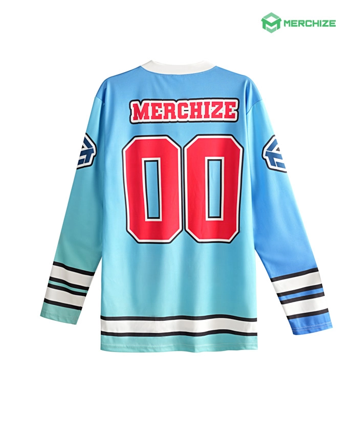 All-over Print Lace Neck Hockey Jersey