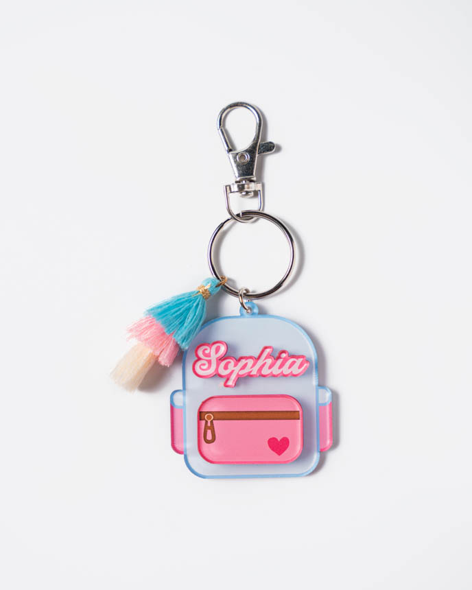 Custom Shape 2-Layer Clear Acrylic Tag With Tassel
