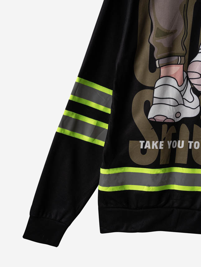All-over Print Reflective Hoodie (Lightweight)