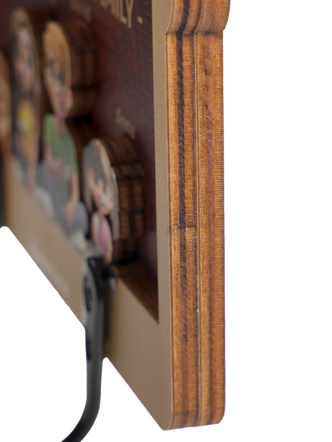 Custom Shape Wood Key Holder