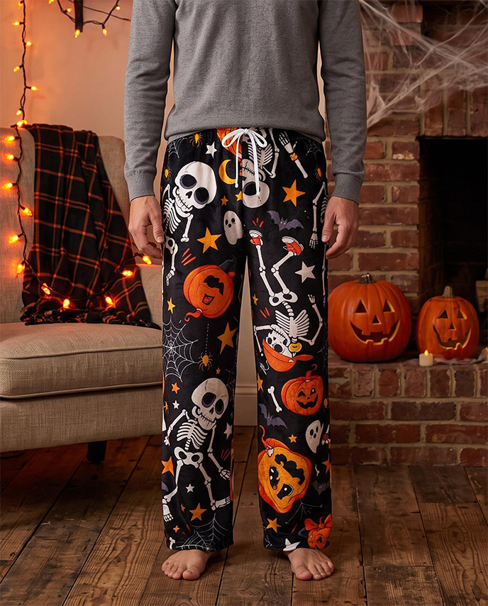 All-over Print Fleece Pajama Pants