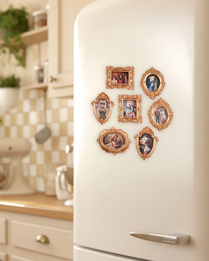 Vintage Photo Frame Magnet