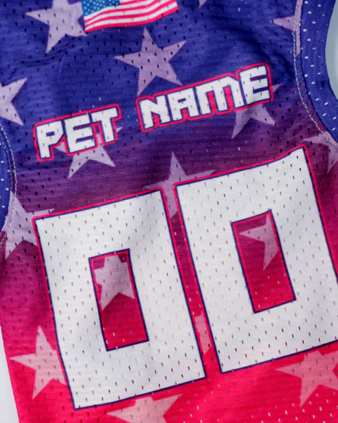 All-over Print Mesh Pet Soccer Jersey (Wide Shoulder)