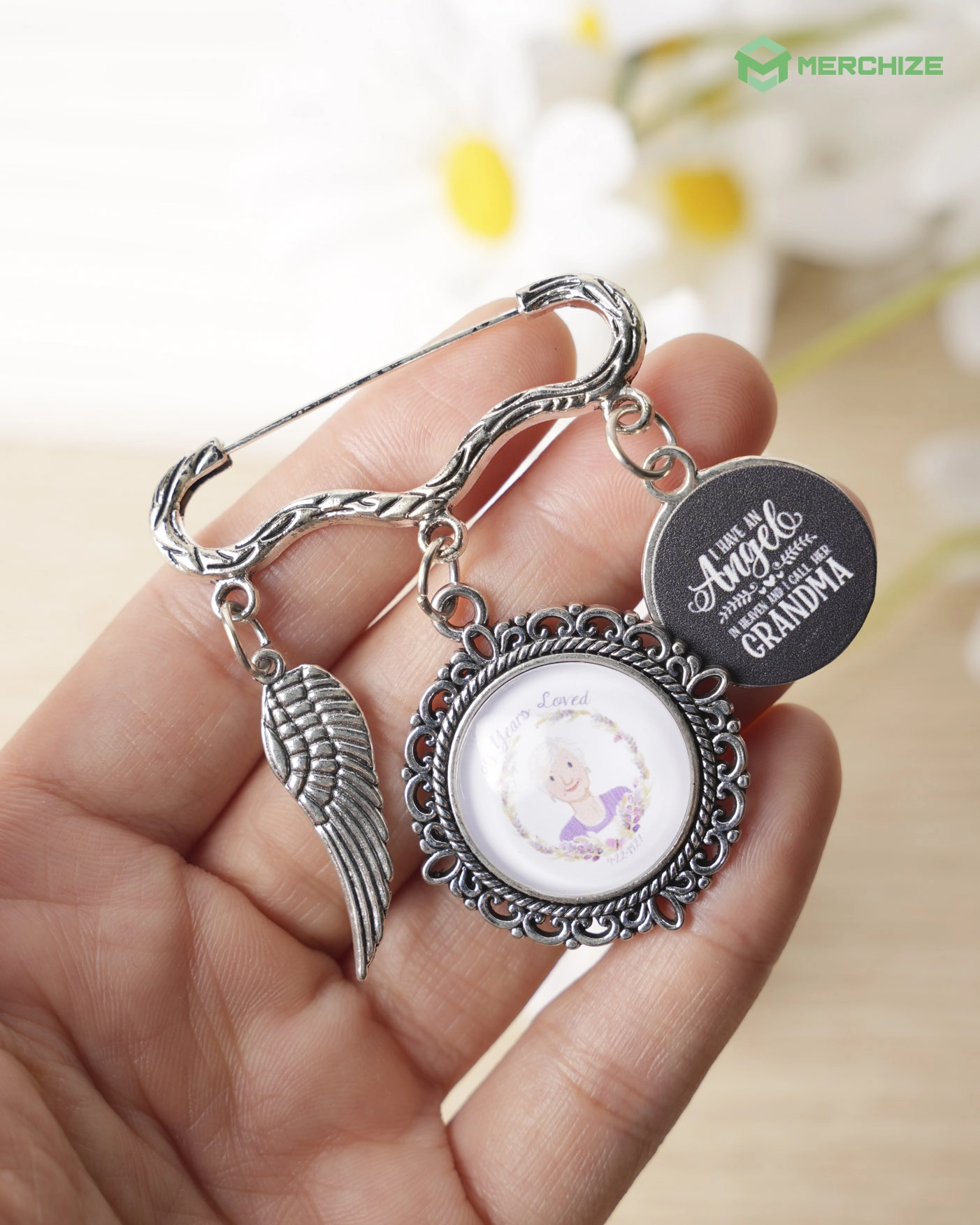 Photo Charm Pin