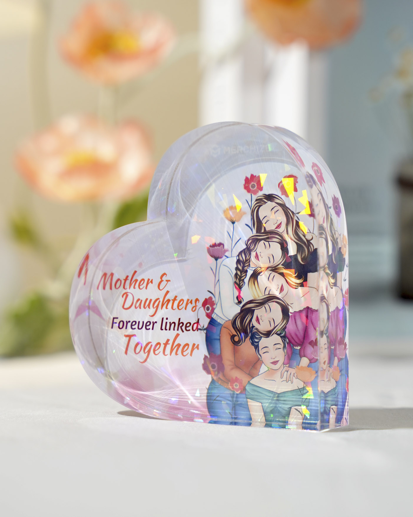  2-sided printed Hologram Acrylic Plaque (without stand) 0.8 IN
