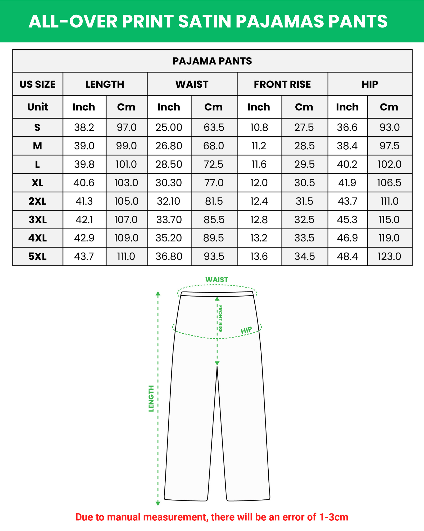 All-over Print Satin Pajamas Set