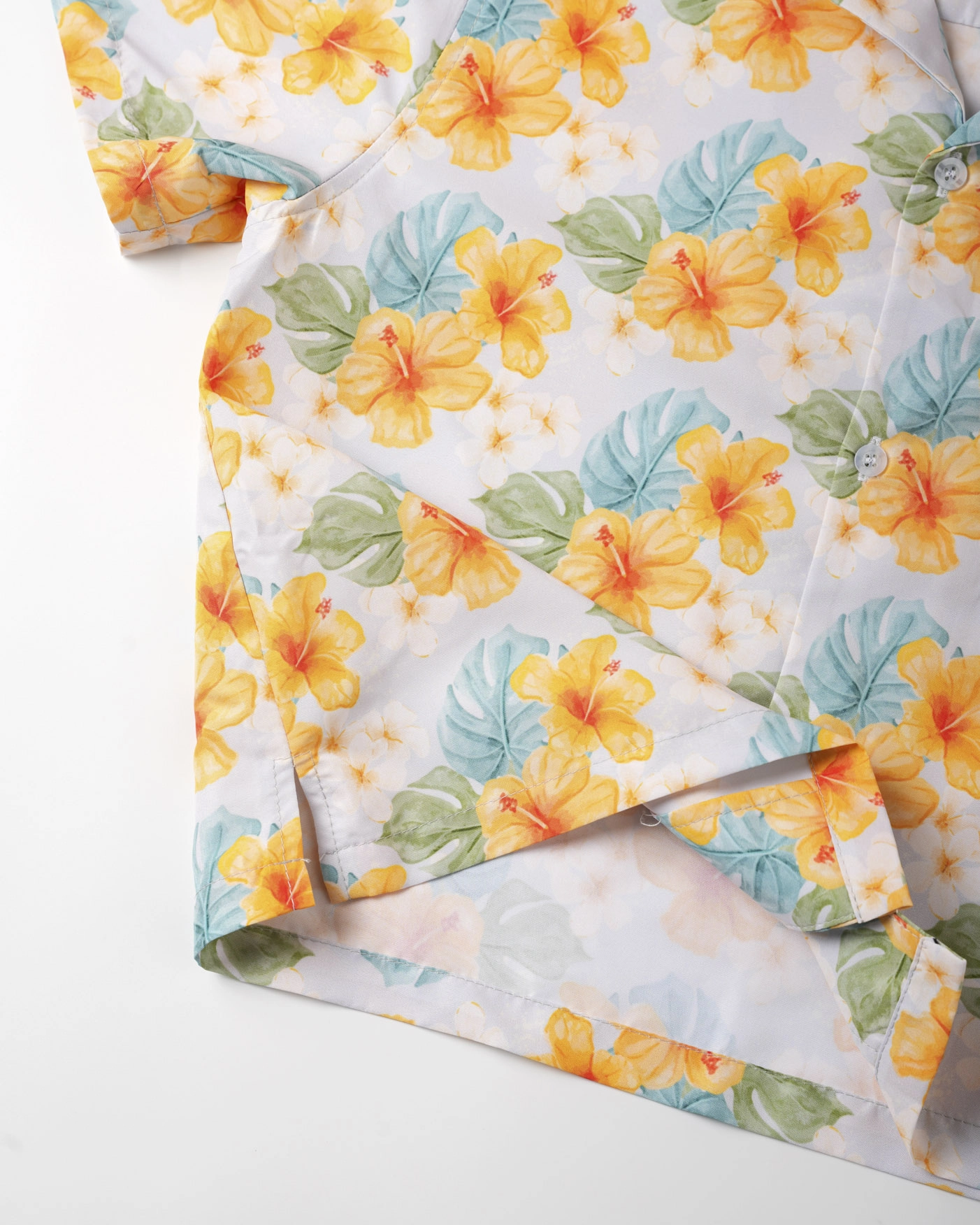 All-over Print Womens' Crop Hawaiian Shirt