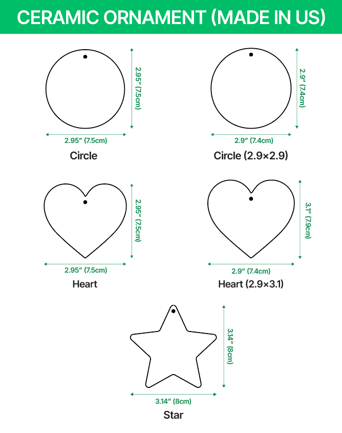 Ceramic Ornament (Made in US)