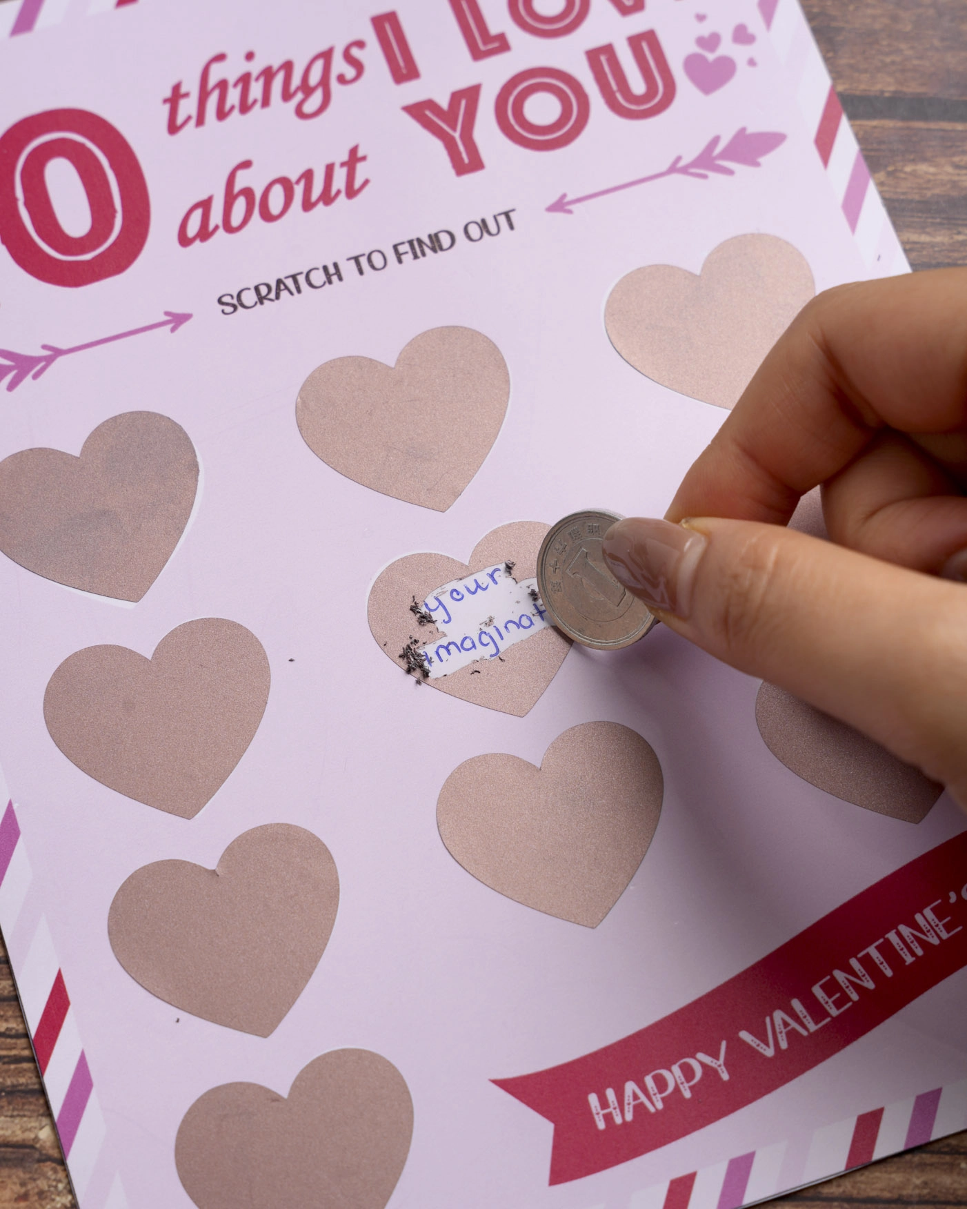 Custom Shape Scratch-Off Card